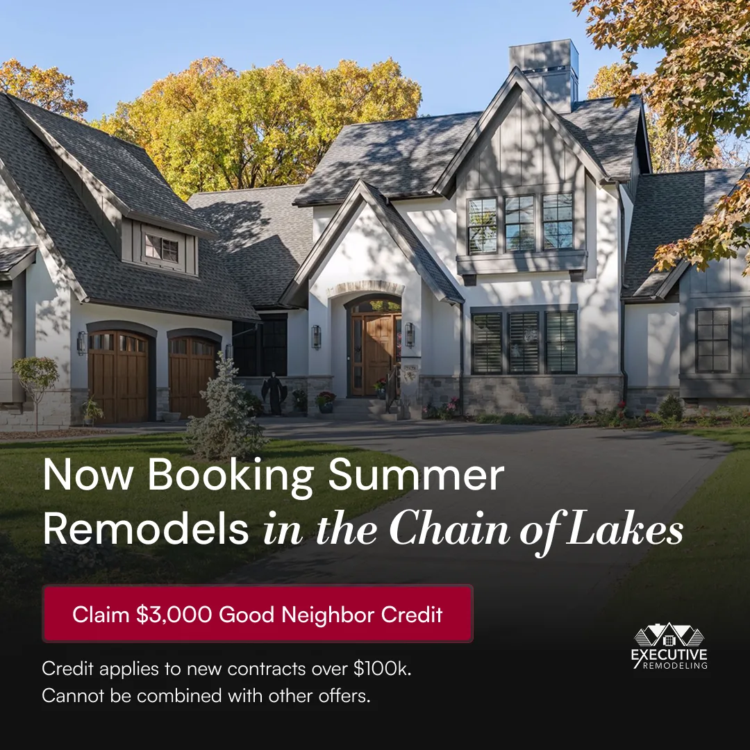 The Meta ad DUO ran for Executive Remodeling offering a $3,000 credit on Minneapolis remodels over $100,000
