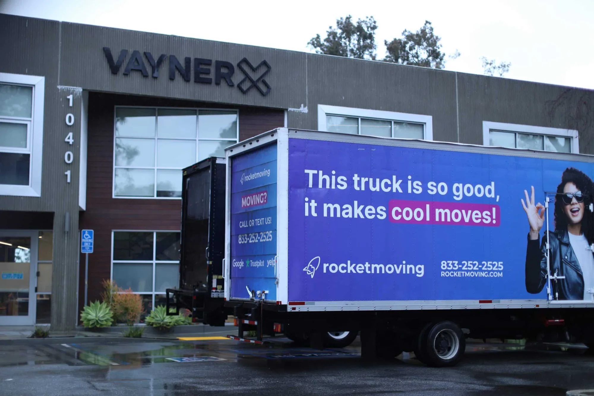 Rocket Moving crew and branded truck in Los Angeles
