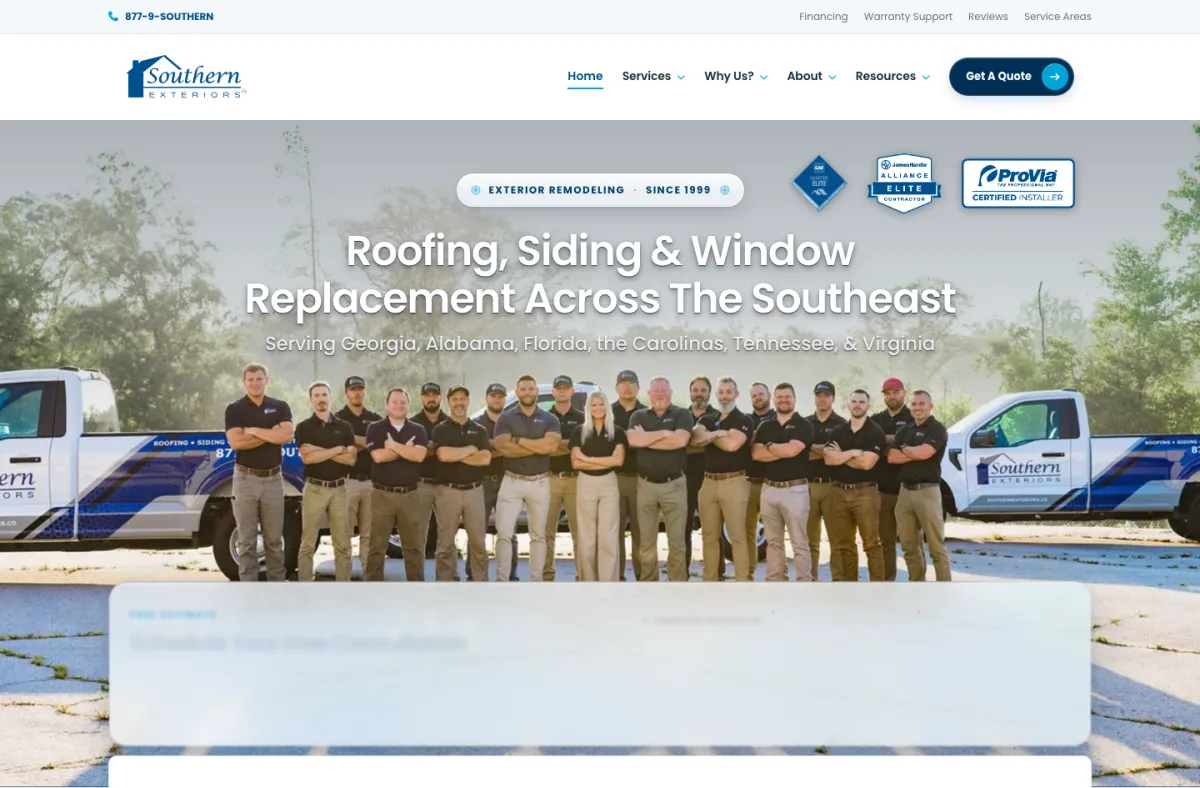 Southern Exteriors website