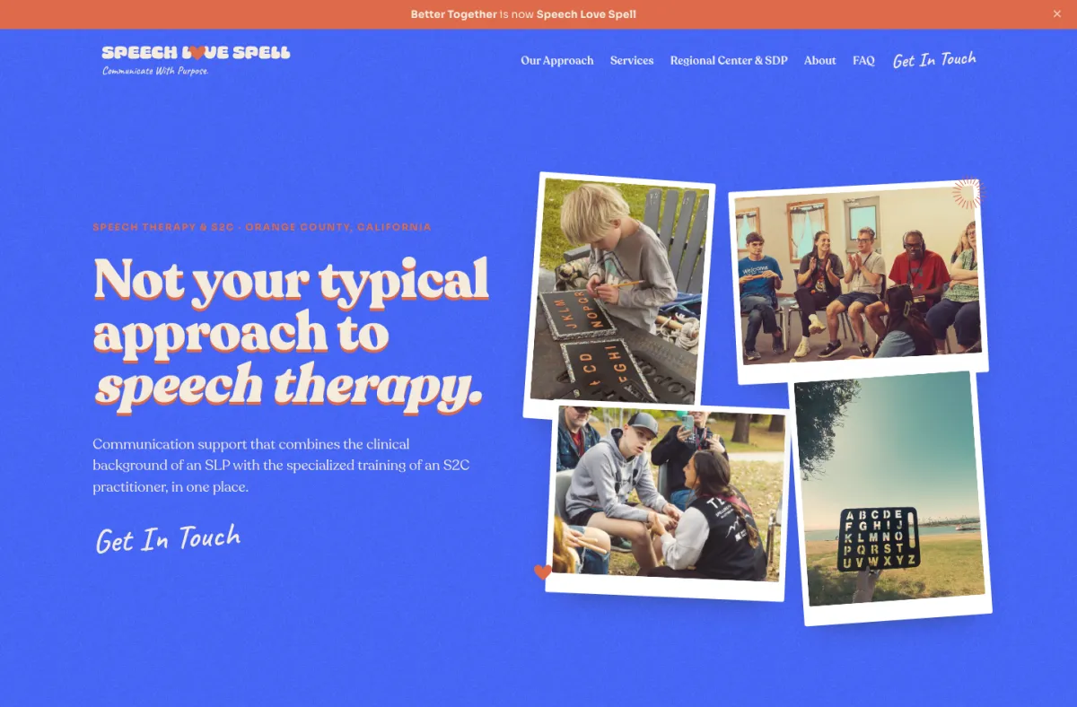 Speech Love Spell website